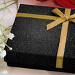 CHIHUT Glitter Black Wallpaper 15.7''x100'' Peel and Stick Wallpaper Self Adhesive Removable Black Glitter Wallpaper Stick and Peel for Bedroom Walls Fabric Contact Paper for Cabinets Drawer Dresser