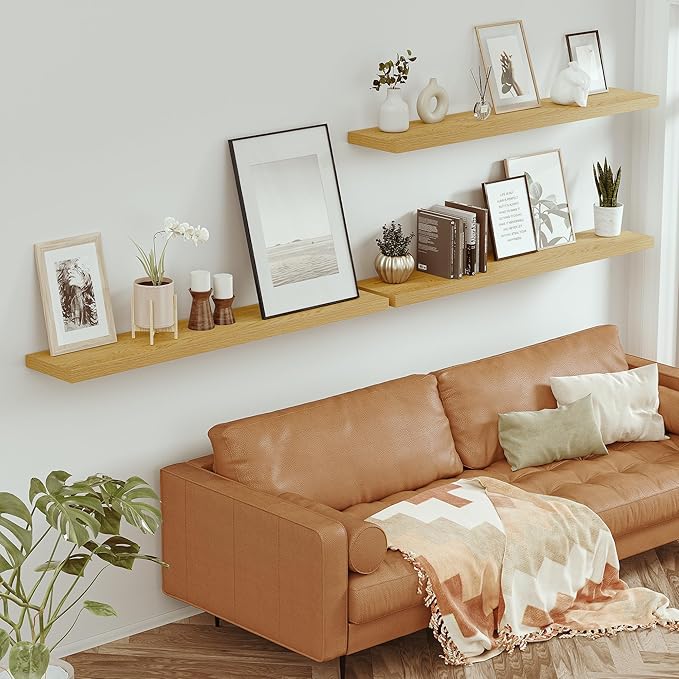 Vivelove 55 inch Long Floating Shelves for Wall, 10.3
