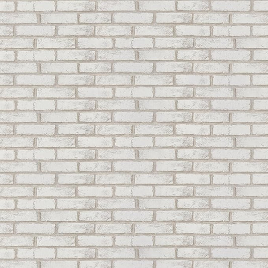 Timeet Beige White Brick Peel and Stick Wallpaper 17.7"×118.11" Faux Brick Wallpaper Self Adhesive Removable Wall Ppaper for Living Room Bedroom Decoration Vinyl Film Roll