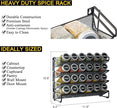 SpaceAid Spice Rack Organizer with 24 Spice Jars, 386 Spice Labels, Chalk Marker and Funnel Set for Cabinet, Countertop, Pantry, Cupboard or Door & Wall Mount -24 Jars, 11.8