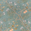 Green Floral Wallpaper Peel and Stick Bird Wallpaper 17.5