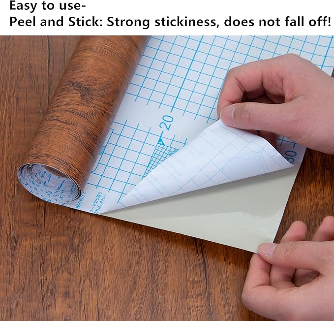 Decoroom Peel and Stick Wood Grain Contact Paper 17.71