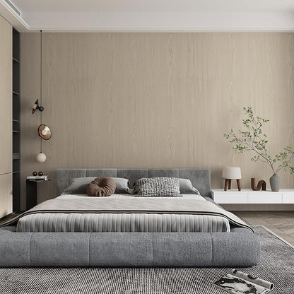 48"x197" Cream Wood Furniture Wrapping Film Extra Wide Natural Beige Contact Paper Peel and Stick Self Adhesive Removable Waterproof Renter Friendly Faux Oak Paper for Apartment Countertops