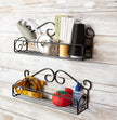 DII Farmhouse Vintage Decorative Metal Pantry Spice Rack Organizer, 12