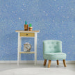 CHIHUT Holographic Blue Glitter Wallpaper 15.7''x100'' Sparkly Iridescent Shimmer Contact Paper Self Adhesive Removable Fabric Wallpaper for Bedroom Walls Dressers DIY Decor Vinyl Glitter Wrap