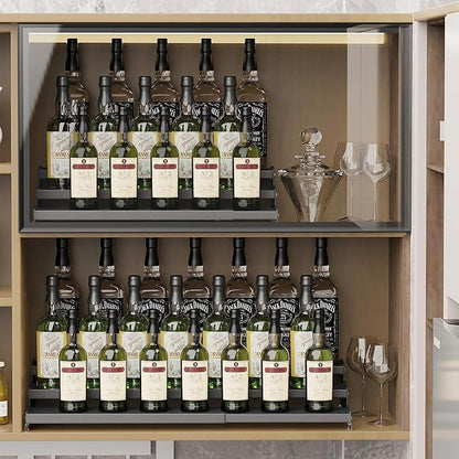 Spice Rack Organizer for Cabinet, 3 Tier Expandable Spices Storage, Great for Kitchen Cabinets, Cupboard,Pantry and Countertop More(Gun-Gray, 1 PACK/GUN-GRAY)