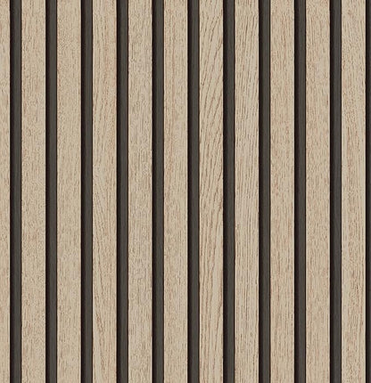 Wallpaper Peel and Stick Wood Grating Stripe Self-Adhesive Wallpaper Faux Wood Contact Paper Wood Slats Self Adhesive Wall Paper PVC Vinyl Film Removable Waterproof 17.3" x 393"