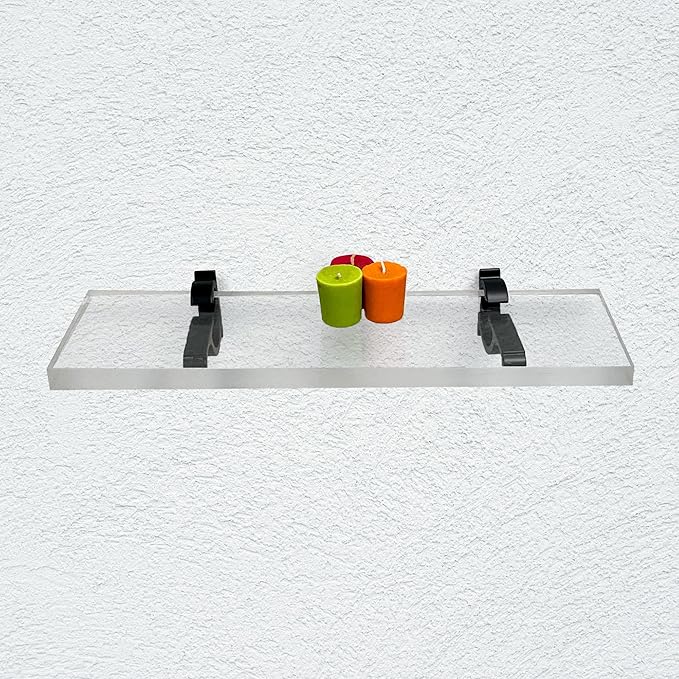 Clear Acrylic Shelves for Wall Storage, 6