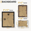 Vittanly 10 Pack Picture Frames Collage Wall Decor, Gallery Wall Frame Set for Wall or Tabletop Display, Multi Sizes with Two 8x10, Four 5x7, and Four 4x6 Photo Frames, Black&Brown&Distressed White
