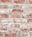Sevalo Red Brick Wallpaper Peel and Stick Contact Paper for Walls 3D Faux Brick Contact Paper Self-Adhesive Removable Wallpaper for Bedroom Kitchen Backsplash Dorm Room Fireplace Accent 17.3inW 197inL