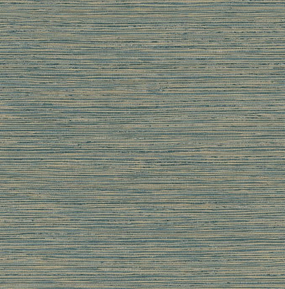 RoomMates Teal Dimensional Grasscloth Peel and Stick Wallpaper, RMK12684PLW