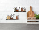 DII Farmhouse Vintage Decorative Metal Pantry Spice Rack Organizer, 12