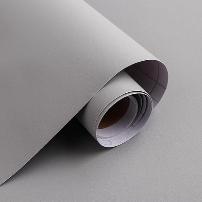 15.7" x 394" Grey Peel and Stick Wallpaper - Matte Contact Paper for Cabinet and Countertops