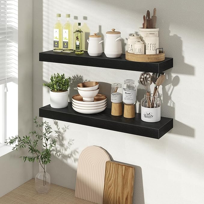 24 Inch Floating Shelves for Wall 2 Pack, 24