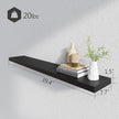 BAMEOS Floating Shelves,40 in W x 8in D Wall Mounted Wooden Shelves with Invisible Brackets Set of 2, Hanging Wall Shelves Decoration for Bedroom, Bathroom, Living Room and Kitchen