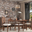 tiltil Stone Wallpaper Peel and Stick Brick Contact Paper Backsplash 17.7