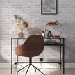 Tempaper White-Washed Brick Removable Peel and Stick Wallpaper, 20.5 in X 16.5 ft, Made in The USA