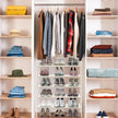 SIMPLE HOUSEWARE 5-Tier Shoe Rack Storage Organizer, White