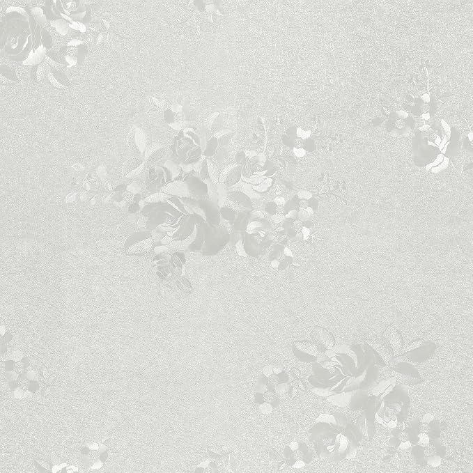CHIHUT Peel and Stick Vintage Floral Wallpaper Embossed Beige Subtle Rose Floral Wallpaper for Bedroom Living Room Textured Removable Self Adhesive Contact Paper for Cabinets Accent Walls 12"x100"