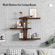 Variable Floating Shelves Wood Set of 4, Bathroom Shelves 28.35