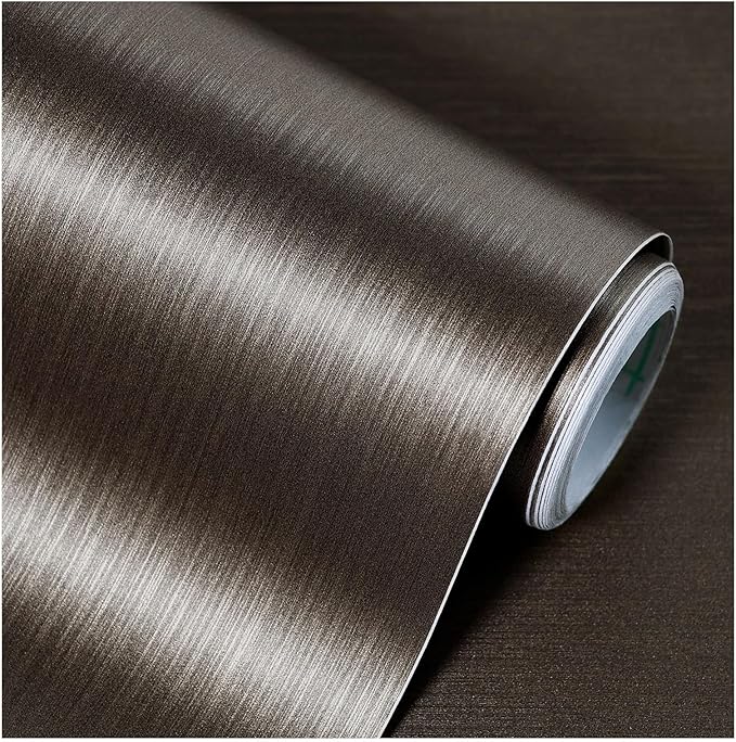 Dark Brown Peel and Stick Wallpaper 15.7
