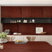 BAYYA Red Cherry Wood Grain Contact Paper for Cabinets and Drawers Mahogany Wallpaper Peel and Stick Countertops 24×354inch Wood Vinyl Wrap Wood Stickers Counter Top Covers
