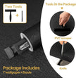practicalWs Black Wallpaper Peel and Stick with Tools, Matte Black Contact Paper Self-Adhesive and Removable 17.7'' x 590.5'', Thickened Wall Paper for Cabinets, Drawers and Countertop