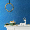 CHIHUT Sparkle Blue Glitter Wallpaper Stick and Peel 15.7''x100'' Self Adhesive Blue Glitter Contact Paper for Walls Removable Fabric Glitter Wallpaper Vinyl Roll for Table Gift Drawers Art Crafts