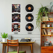 Wood Vinyl Record Shelf Wall Mount, Small Wall Record Holder Display Shelf, Vinyl Record Shelves Record Album Display Holder for LP, CD, Book Art Storage Vintage Home Decor (12, White)