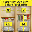 LYNK PROFESSIONAL® Pull Out Spice Rack Organizer for Inside Kitchen Cabinets - 8-3/8 inch Wide - Slide Out Drawer – Chrome Sliding Spice Organization for cabinet - Spice Racks - 2 Tier