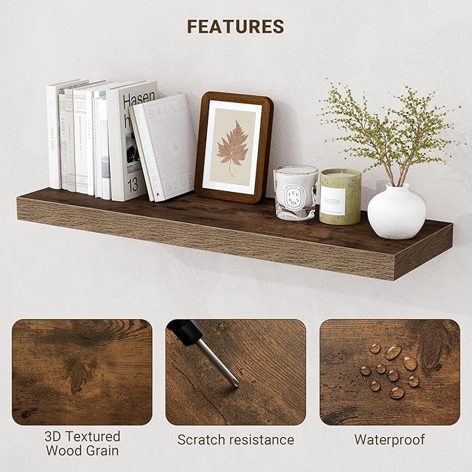36 Inch Floating Shelves, 36