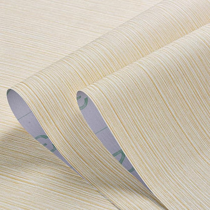 Haimin Grasscloth Wallpaper Textured 24in X 393in Fabric Contact Paper Textured Linen Wall Paper Peel and Stick Self-Adhesive Thick Vinyl Embossed Wallpaper (Yellow)