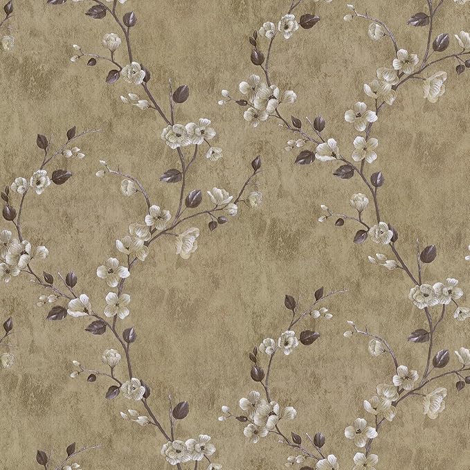 Floral Peel and Stick Wallpaper Flower Tree Contact Paper A Set of 17.5