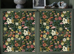 Peel and Stick Wallpaper Boho Wall Paper Removable Green Floral Contact Paper for Bedroom, Bathroom, Kitchen 17.3“ x 118”