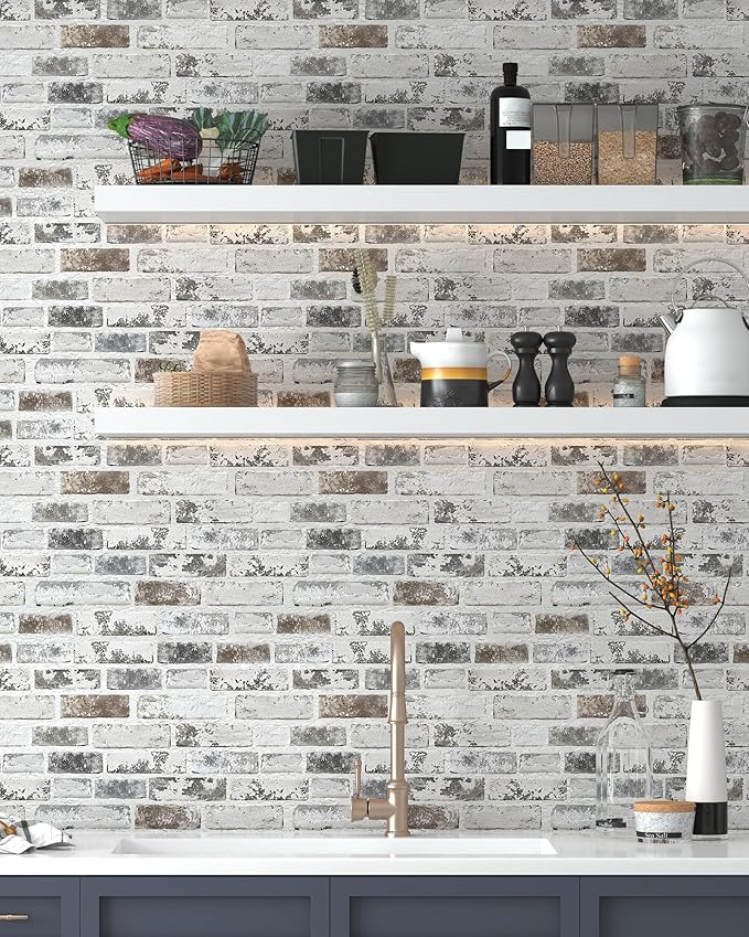 Brick Wallpaper Peel and Stick Wallpaper 17.3