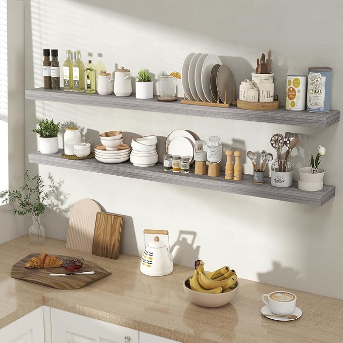 55 Inch Floating Shelves for Wall 2 Pack, 55
