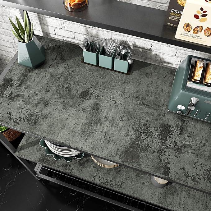 VaryPaper 15.7''x78.7'' Industrial Weathered Concrete Wallpaper Peel and Stick Modern Cement Contact Paper Decorative Self Adhesive Vinyl Removable Grey Wall Paper Roll for Bedroom Bathroom Kitchen
