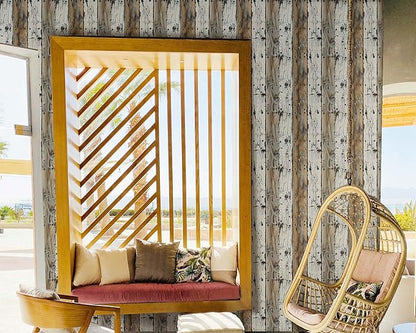 FLFK Wood Wallpaper Peel and Stick Removable Rustic Wallpaper 16" x 384" Vinyl Waterproof Shiplap Wall Paper for Bedroom Shlef Cabinet Décor