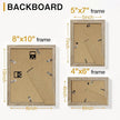 Vittanly Picture Frames Set of 10, Picture Frames Collage Wall Decor with Two 8x10, Four 5x7, and Four 4x6 Photo Frames, Gallery Wall Frame Set for Wall or Tabletop Display, Light Wood