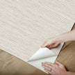 RoomMates Neutral Dimensional Grasscloth Peel and Stick Wallpaper, RMK12682PLW