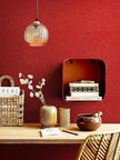 Safiyya Contact Paper Red Silk Wallpaper Textured Self Adhesive Wallpaper Peel and Stick for Bedroom Solid Color Decorative Wall Paper Vinyl Rolls 78.7