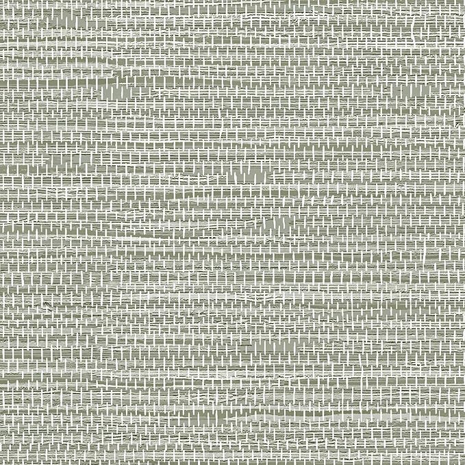 JiffDiff Grasscloth Wallpaper Peel and Stick Cream Grassweave Stick on Wallpaper Textured Self Adhesive Contact Paper 17.3"x118"
