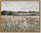 SHENIFY Vintage Landscape Framed Canvas Wall Art Prairie in Full Bloom Classic Painting Modern Farmhouse Bathroom Office Decor - 11x14in Natural Framed