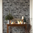 JiffDiff Brick Wallpaper Peel and Stick, Removable Vintage Self Adhesive Wallpaper Renter Friendly Textured Stick on Wallpaper Contact Paper （17.3