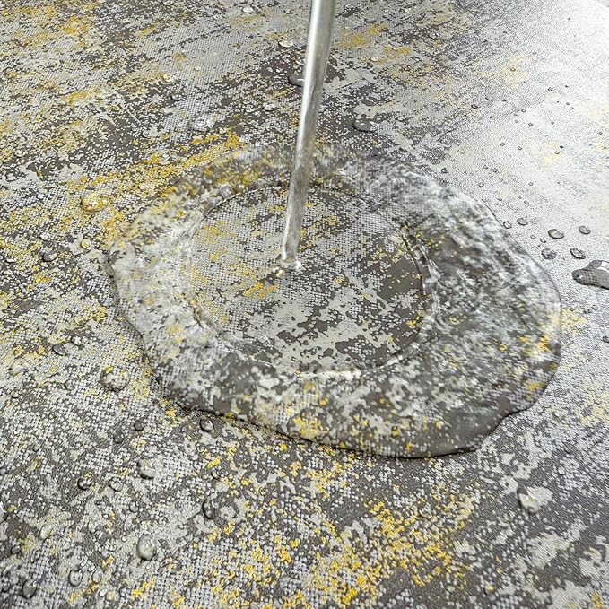 JiffDiff Vintage Metallic Peel and Stick Wallpaper Self Adhesive Industrial Metallic Concrete Wall Paper Modern Stick on Wallpaper Contact Paper(17.3