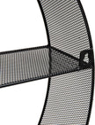 Mind Reader Circular Floating Shelves, Wall Decor, Accent Shelf, Office, Bathroom, Metal Mesh, 18