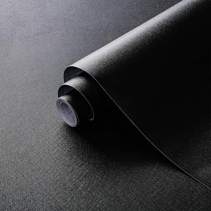 Dimoon 590''x17.7'' Peel and Stick Wallpaper Black Contact Paper for New Environmentally Friendly Materials Thickening Upgrade Embossed Renter Friendly Wall Paper Modern Vinyl Wrap Countertop Bedroom