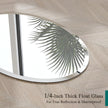 VocalStar Frameless Oval Mirror, 28
