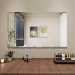 Rectangular Beveled Bathroom Mirrors, 22X30 inch Square Frameless Mirror, Rectangular Frameless Mirrors，Beveled Bathroom Mirror。