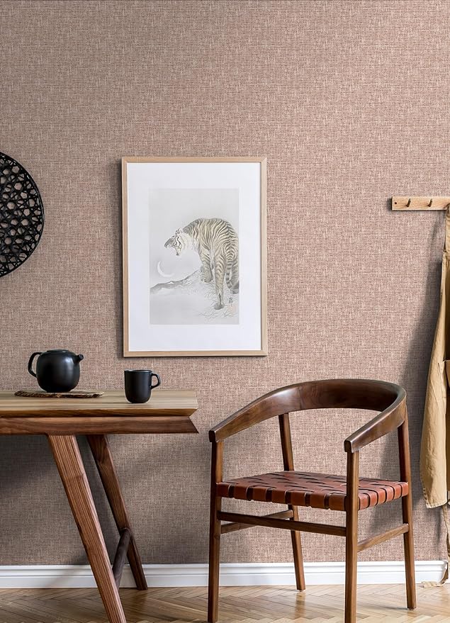 NuWallpaper Terracotta Poplin Peel and Stick Wallpaper, NUS5001
